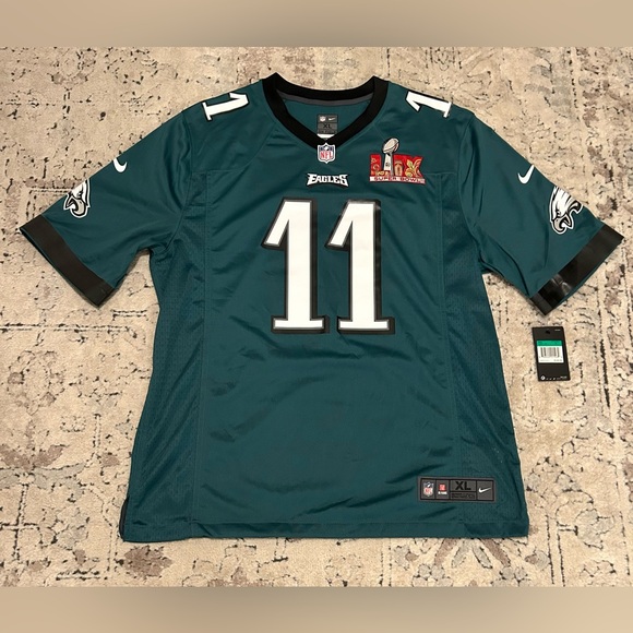 Nike Authentic Philadelphia Eagles AJ Brown #11 Super Bowl LIX Jersey Men’s XL